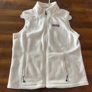 Vineyard Vines Cream Fleece Womens Vest